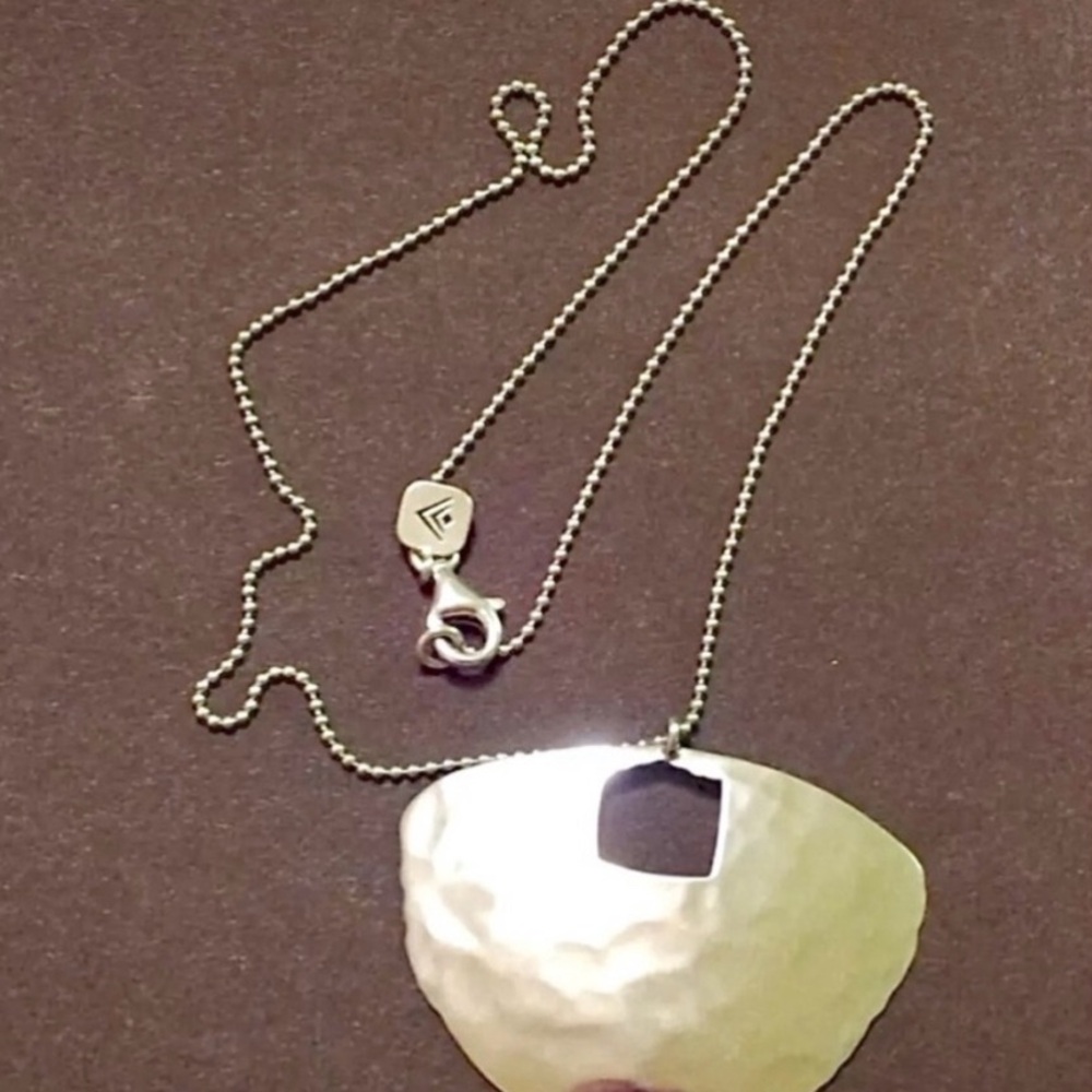 Silpada Vintage Rare Solid Sterling
Silver Big Dreamer Hammered
Necklace - Picture 4 of 6